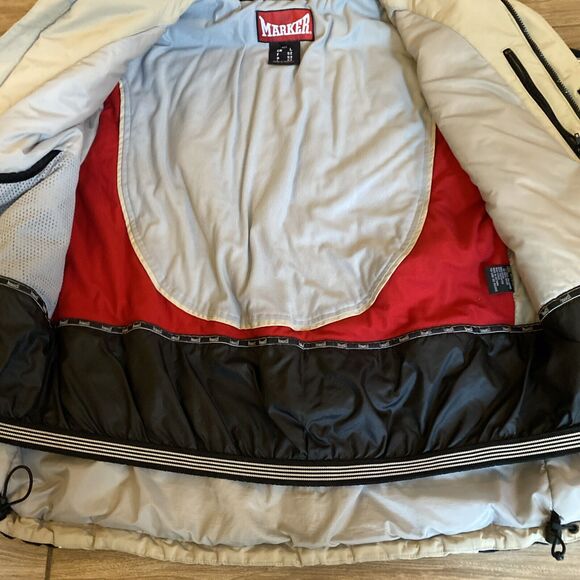 Marker Nylon Snow Ski Jacket Multi Layer Size Large Outdoor Rain Resistant - Picture 7 of 10